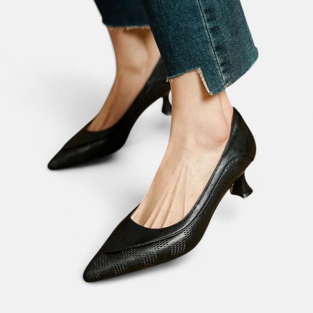 Amara Leather Heeled Shoes