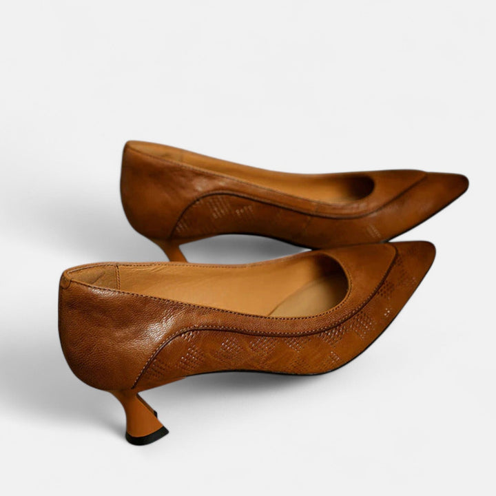 Amara Leather Heeled Shoes