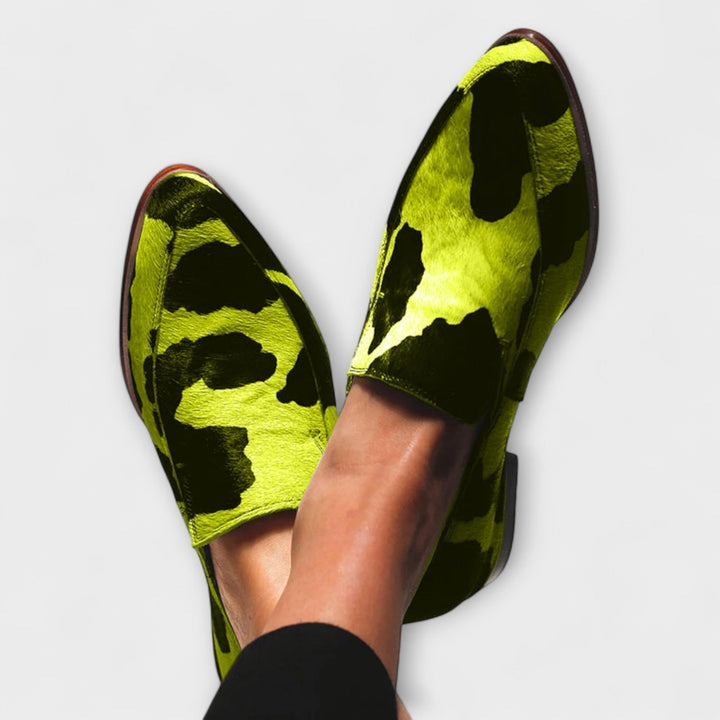 Paloma™ | Cow Print Slippers