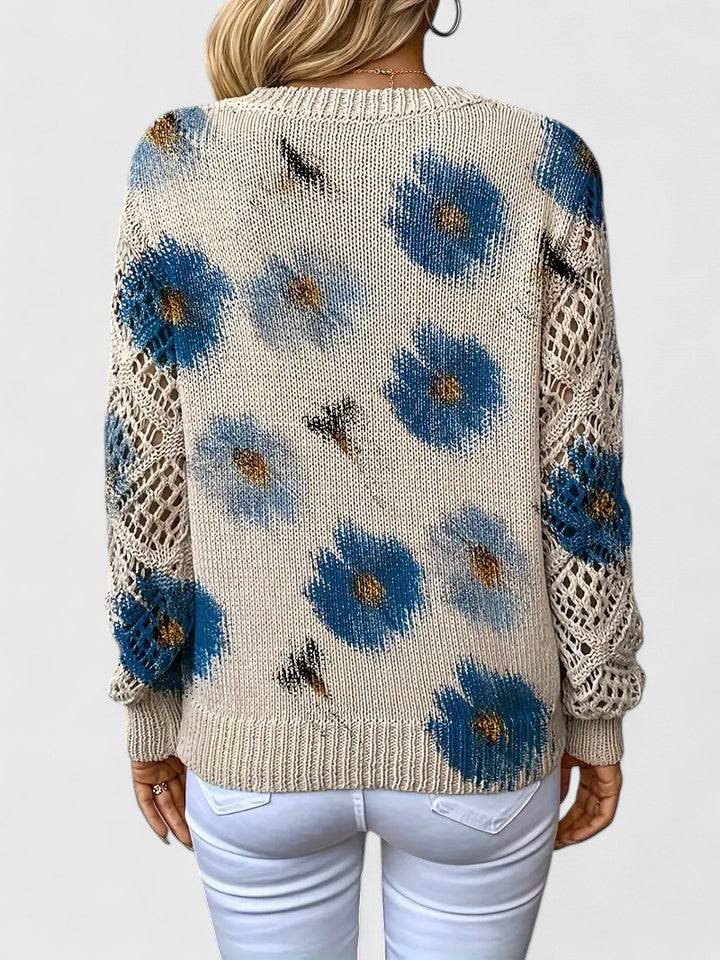 Mirte | Elegant Floral Sweater