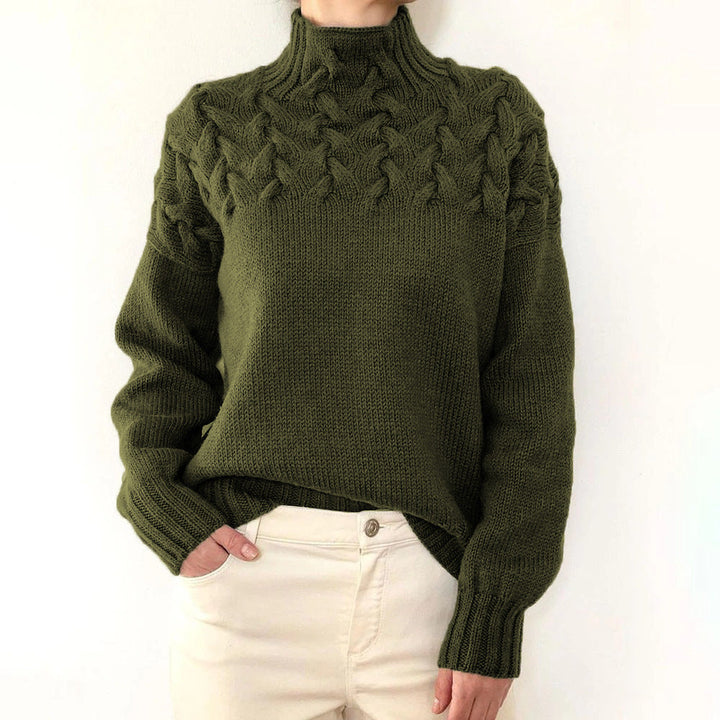 Elena | High Neck Sweater