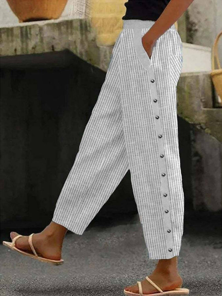 Linaya - Striped Tailored Trousers