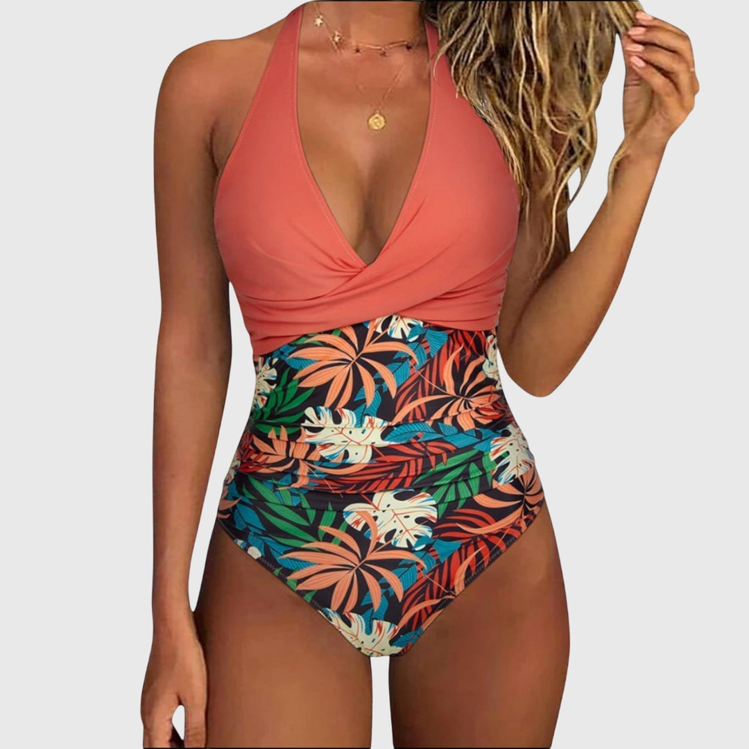 Florence | Chic Deep V-Neck Swimsuit