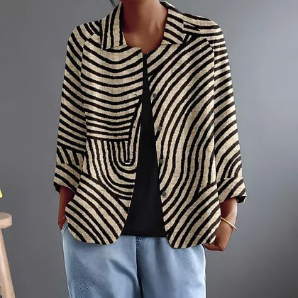 Jozefien | Elegant Striped Blouse