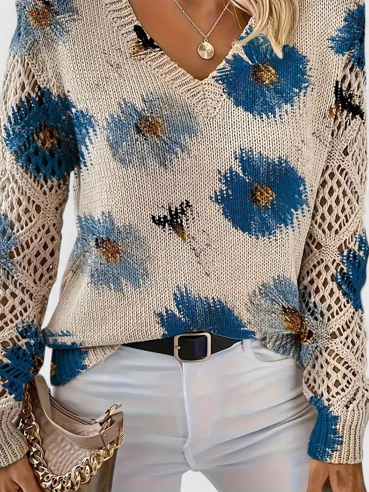 Mirte | Elegant Floral Sweater