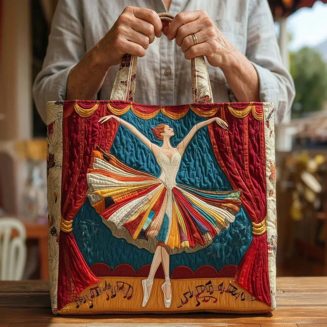 Quilted Bag – Elegant Ballerina Design