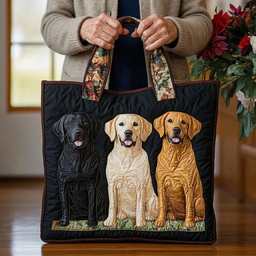 Handcrafted Bag - Three Labradors Design