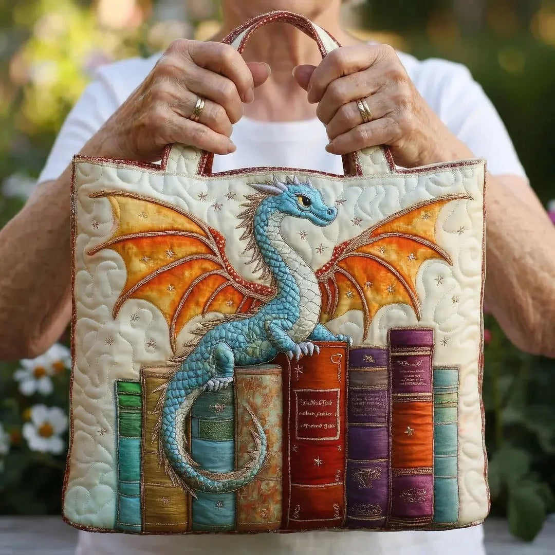 Emerald Dragon Padded Book Bag