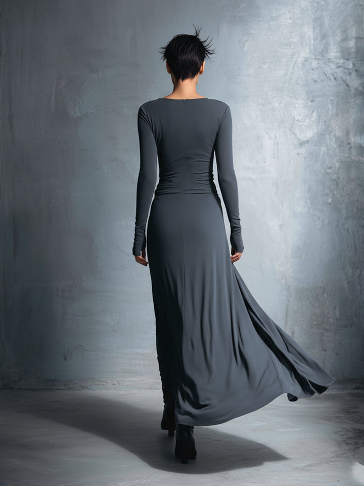 Naomie | Silk Knot Maxi Dress