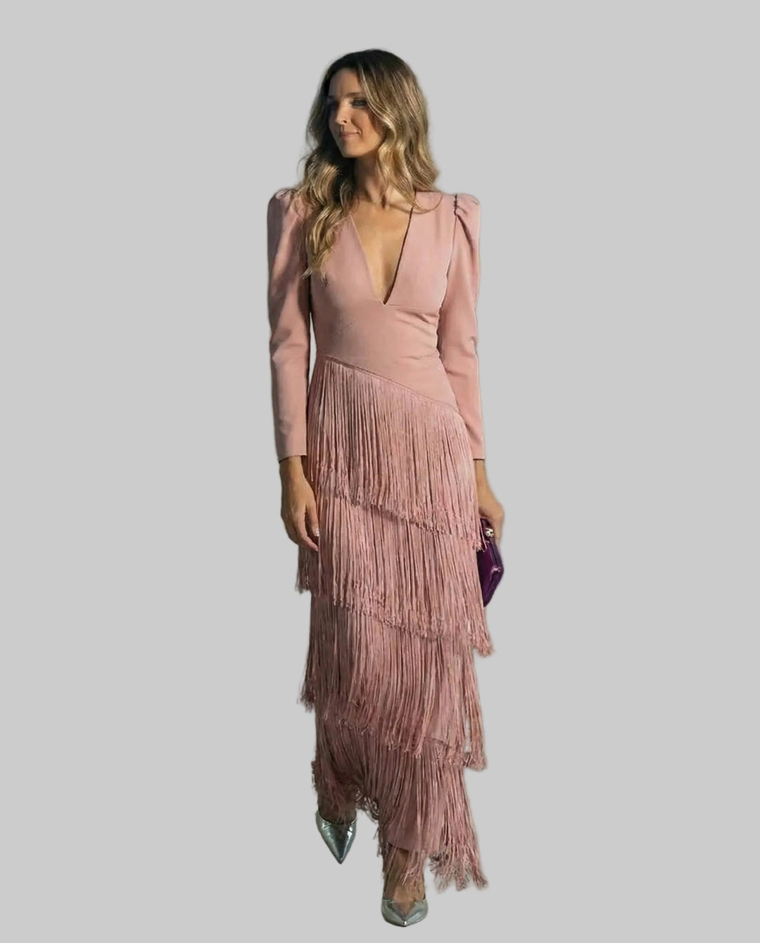 Clara – Elegant Fringed Dress