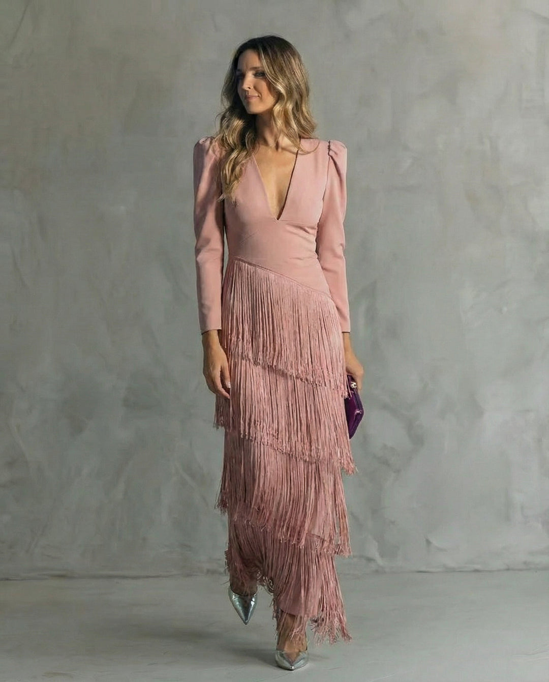 Clara – Elegant Fringed Dress