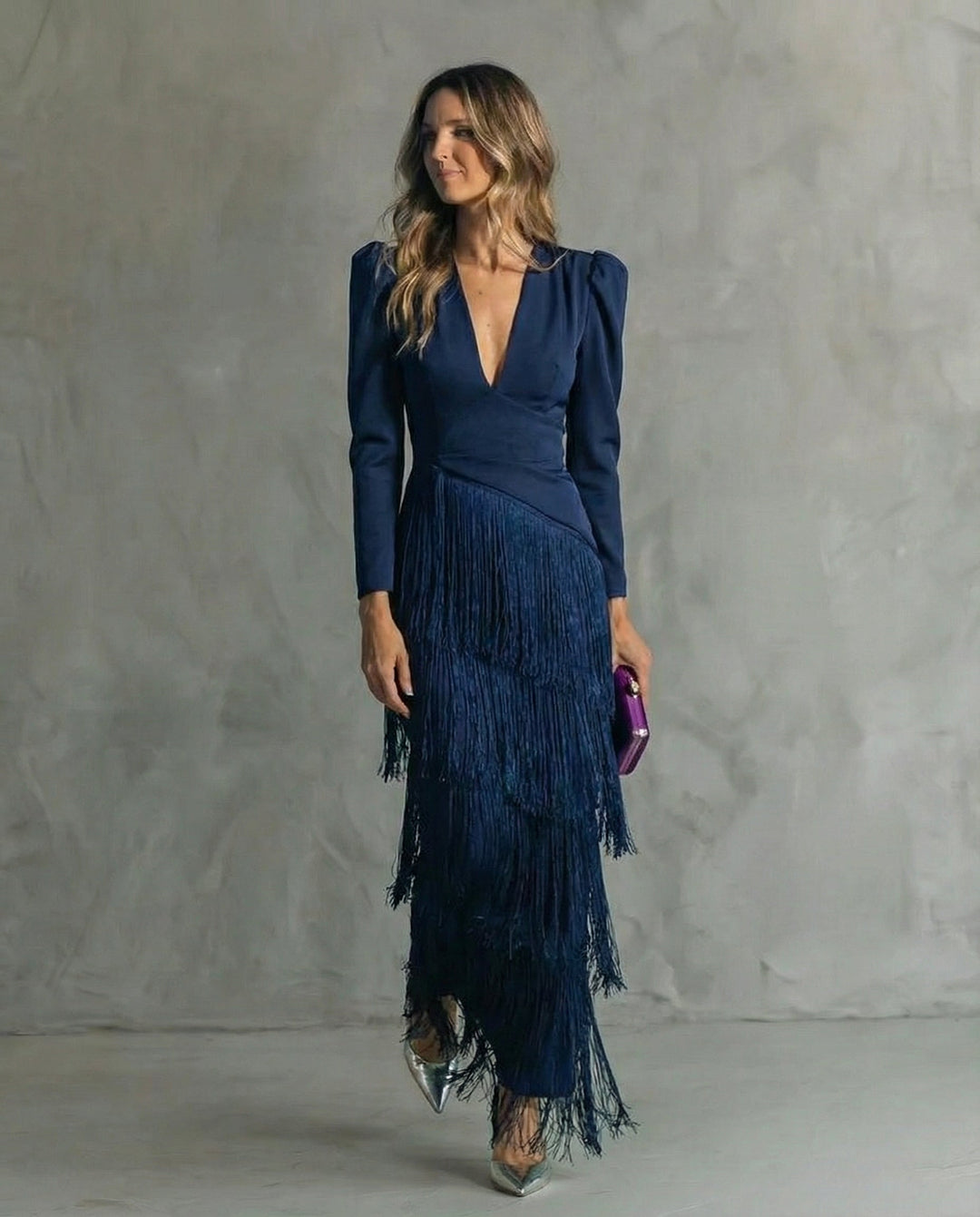 Clara – Elegant Fringed Dress