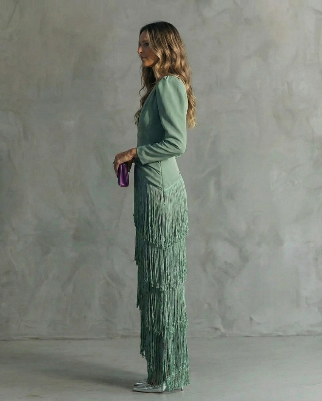 Clara – Elegant Fringed Dress