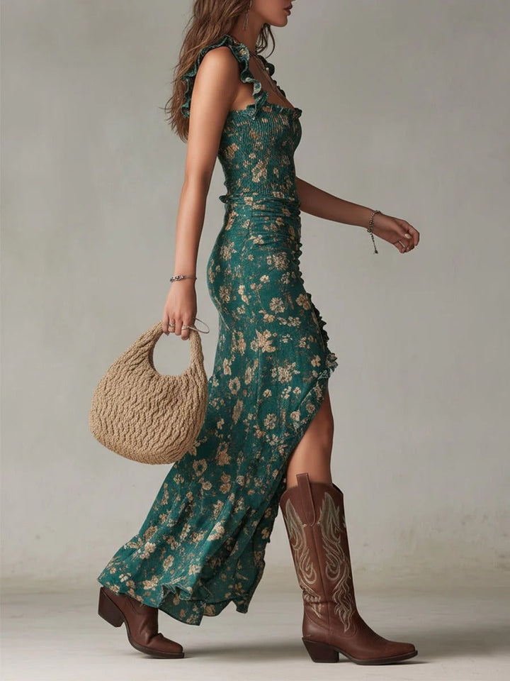 Mika – Maxi Bohemian Retro Dress