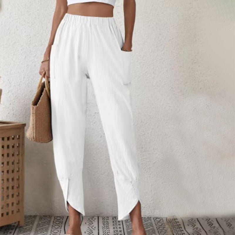 Essari - Distressed Hem Trousers