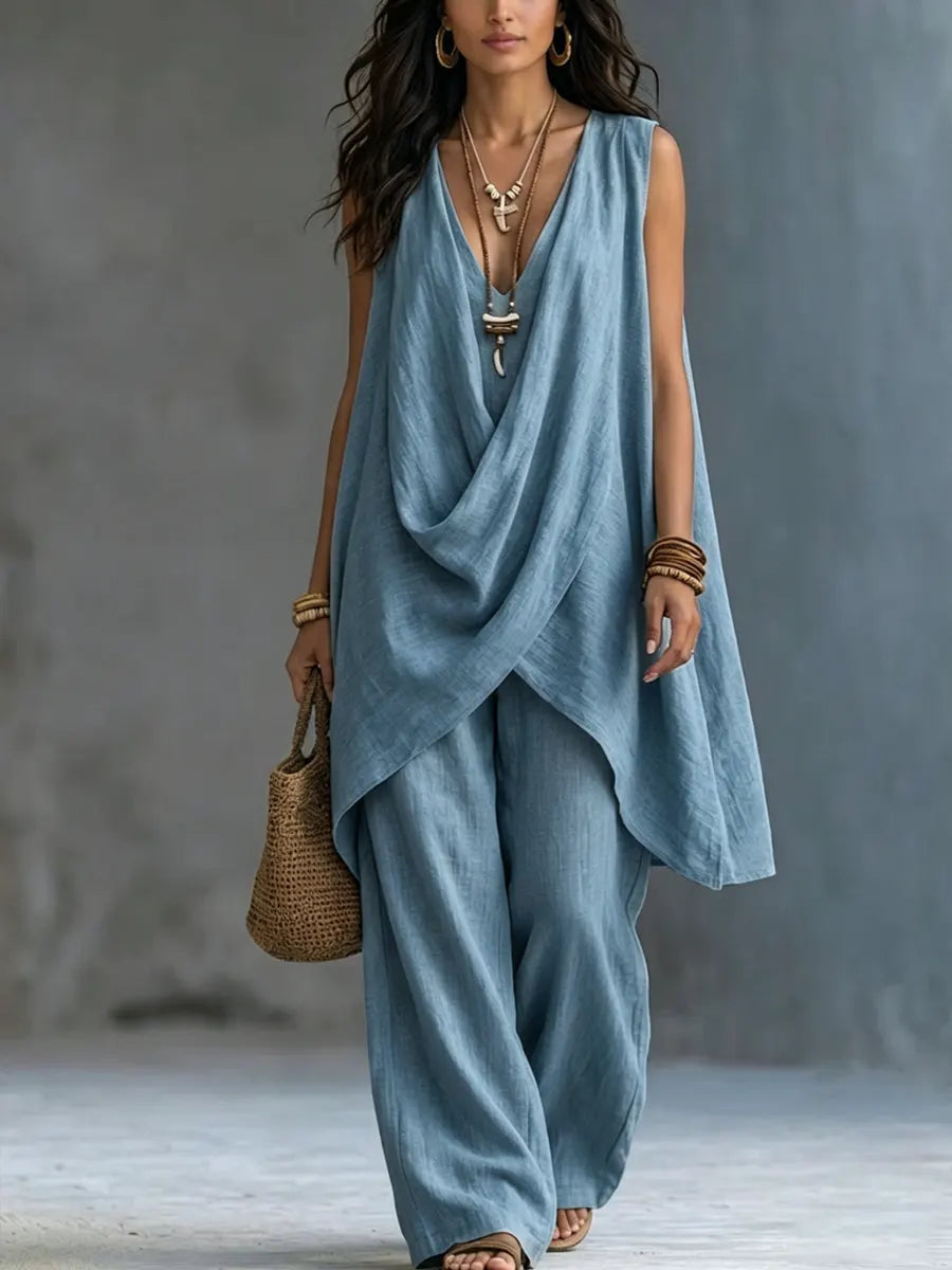 Bohemian Cotton and Linen Women's Ensemble