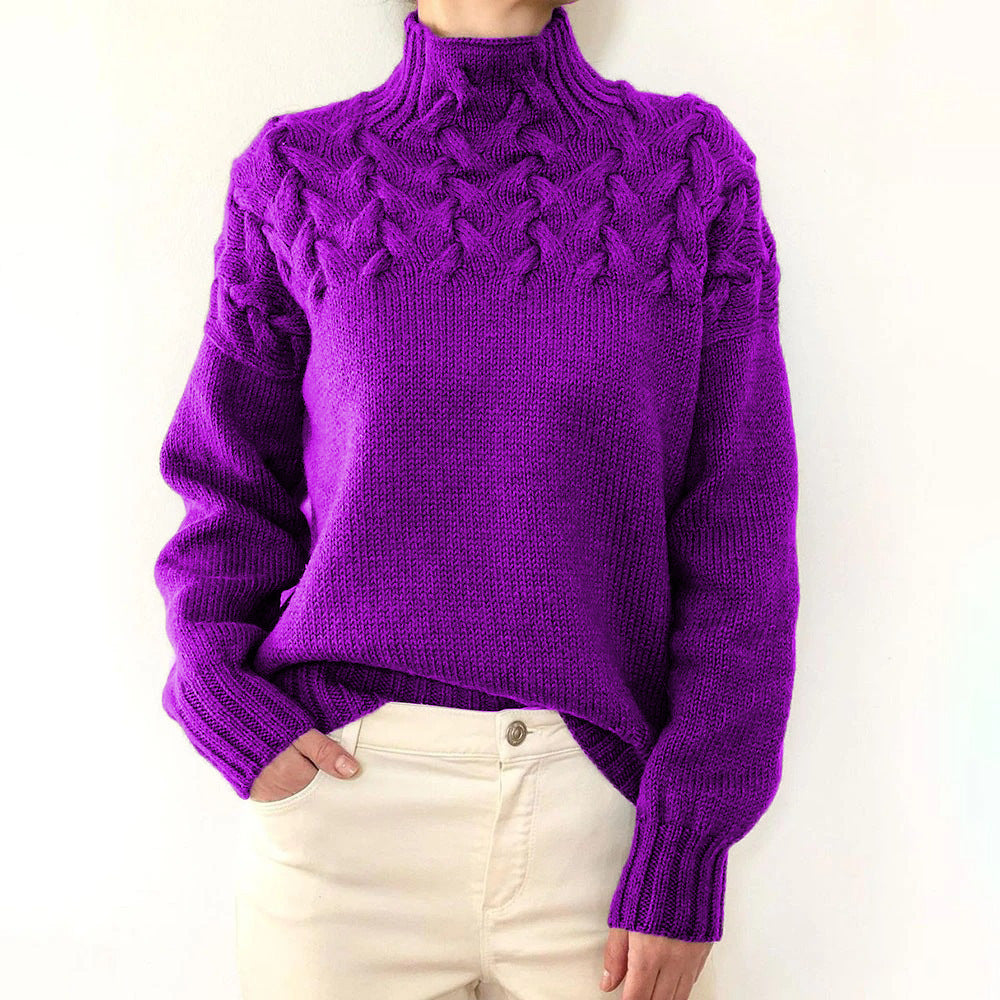 Elena | High Neck Sweater