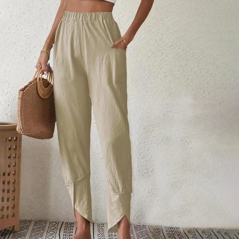 Essari - Distressed Hem Trousers