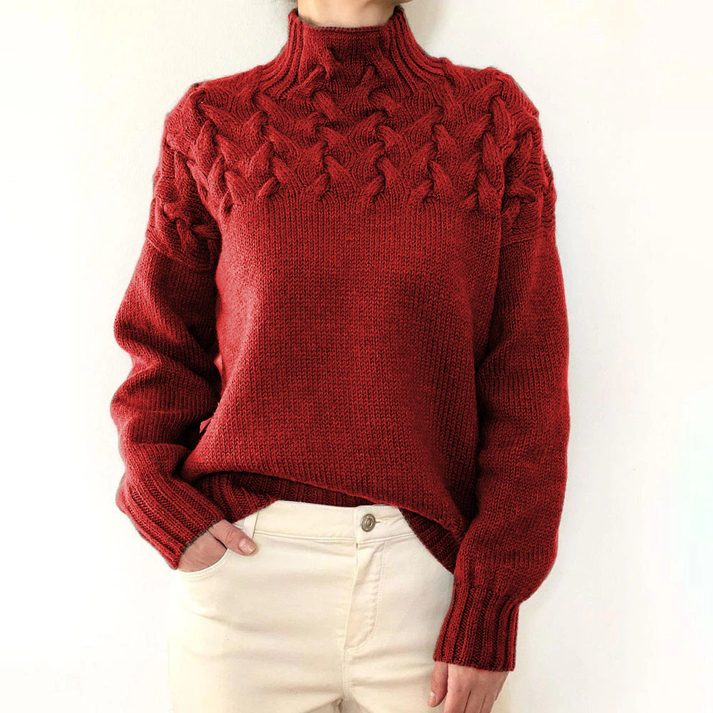 Elena | High Neck Sweater