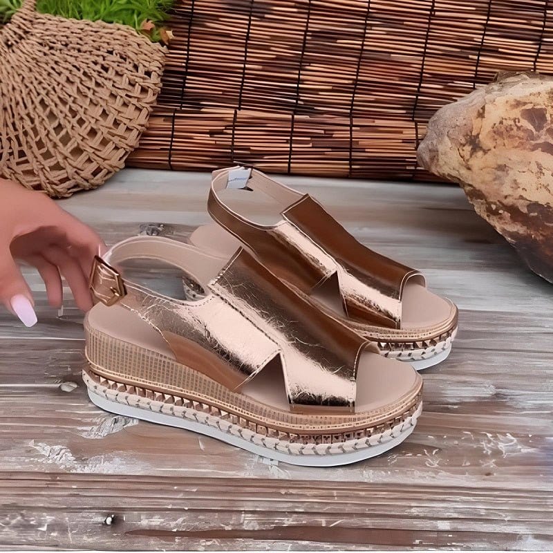 Baylie - Chic Metallic Sandals