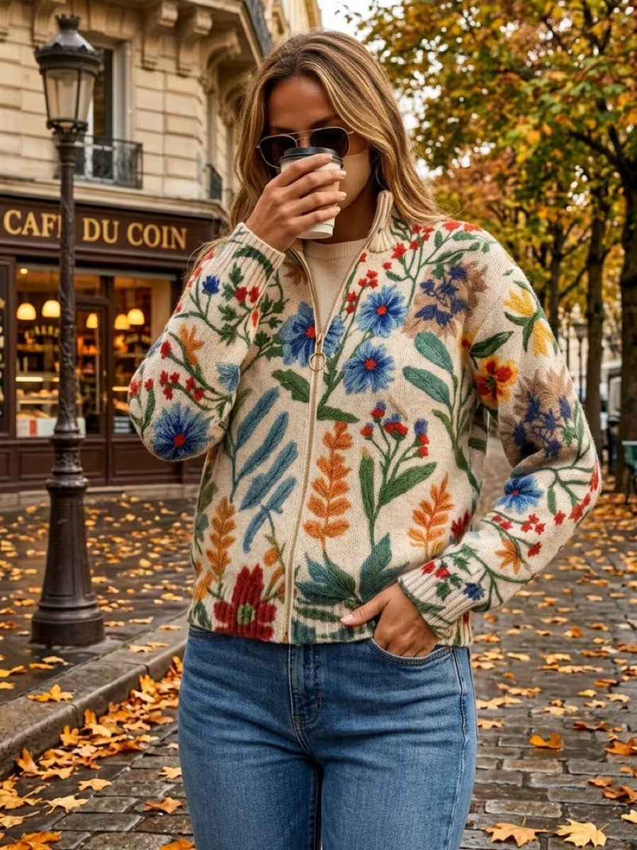 Clementine | Botanical Garden Zip Gilet