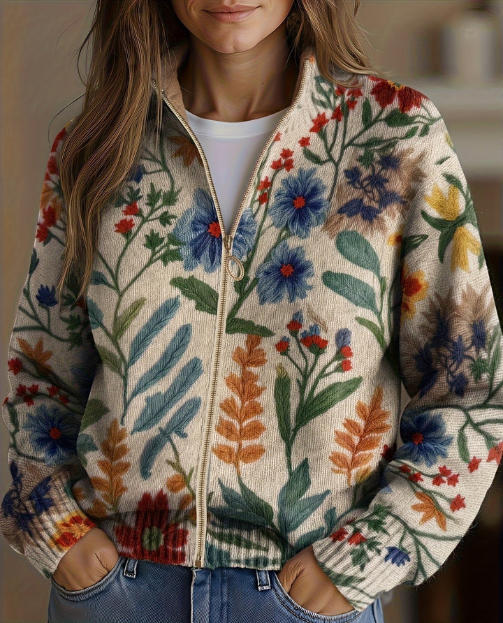 Clementine | Botanical Garden Zip Gilet
