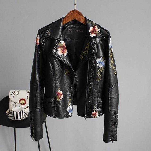 Ella™ | Faux Leather Jacket