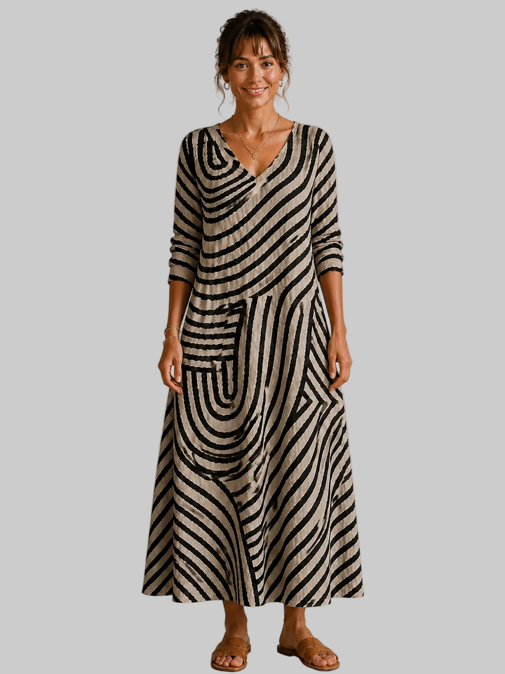 Grace – Elegant Patterned Dress