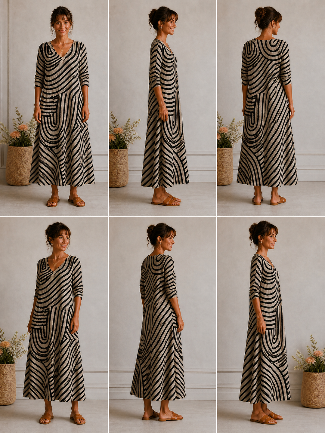 Grace – Elegant Patterned Dress
