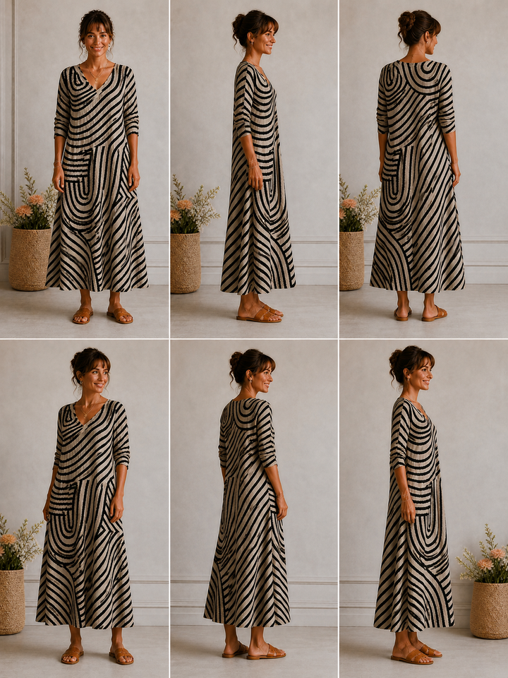 Grace – Elegant Patterned Dress