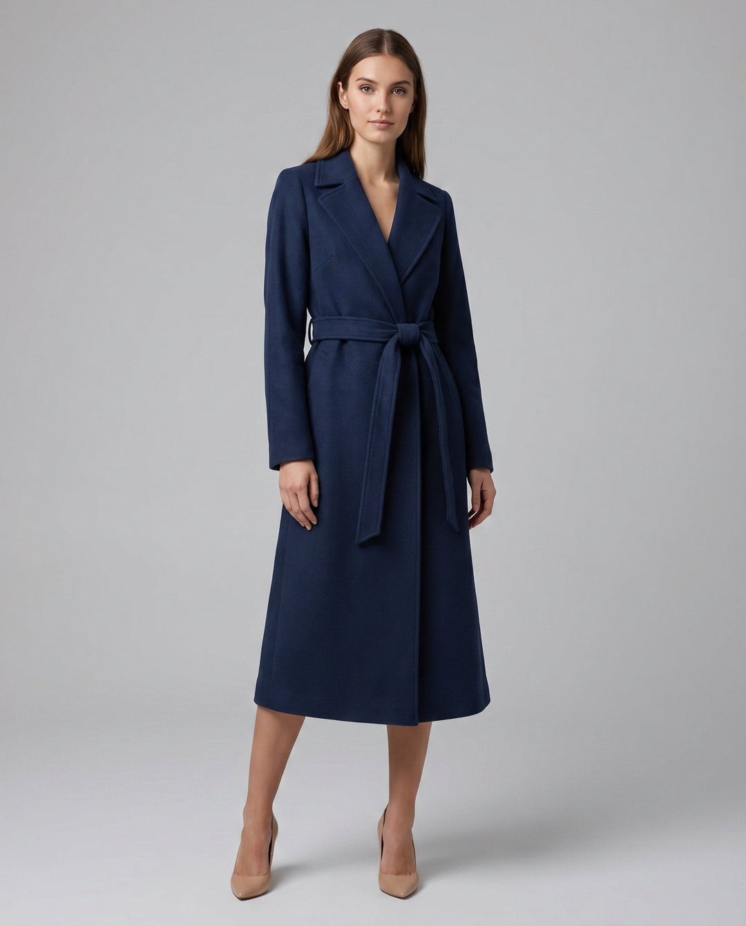 Romy | Belted Tailored Long Coat