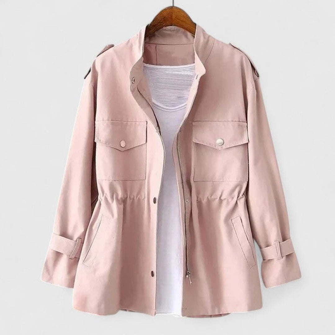 Lisa | Tailored Utility Jacket with Drawstring Detail