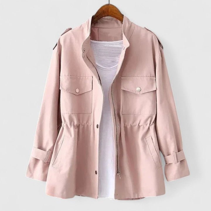Lisa | Tailored Utility Jacket with Drawstring Detail