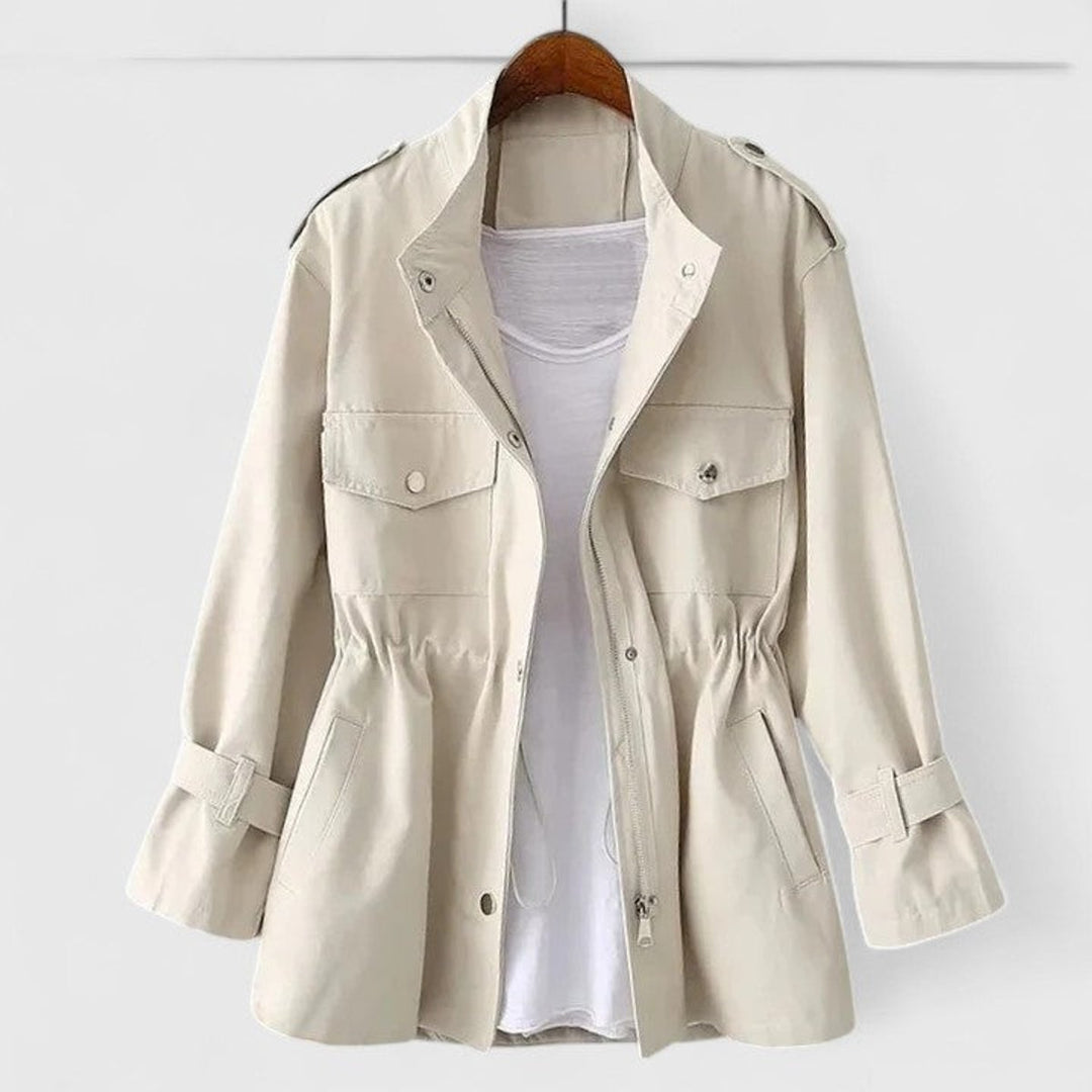 Lisa | Tailored Utility Jacket with Drawstring Detail