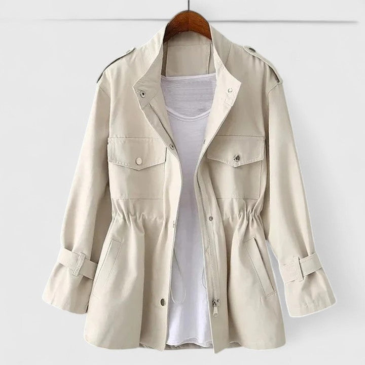 Lisa | Tailored Utility Jacket with Drawstring Detail