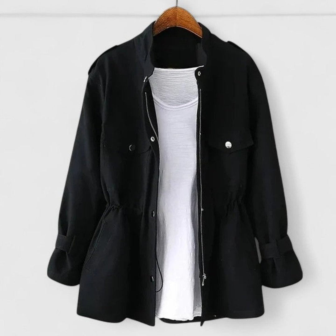 Lisa | Tailored Utility Jacket with Drawstring Detail