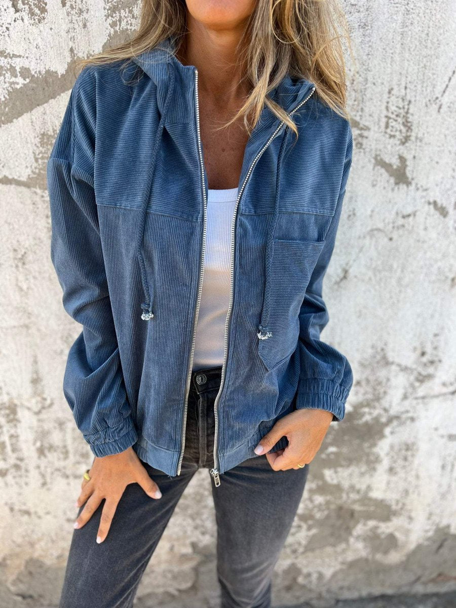 Lidewij | Oversized Hooded Zip Jacket