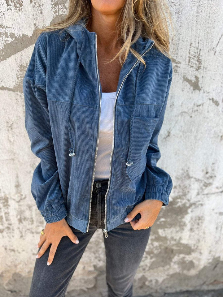 Lidewij | Oversized Hooded Zip Jacket