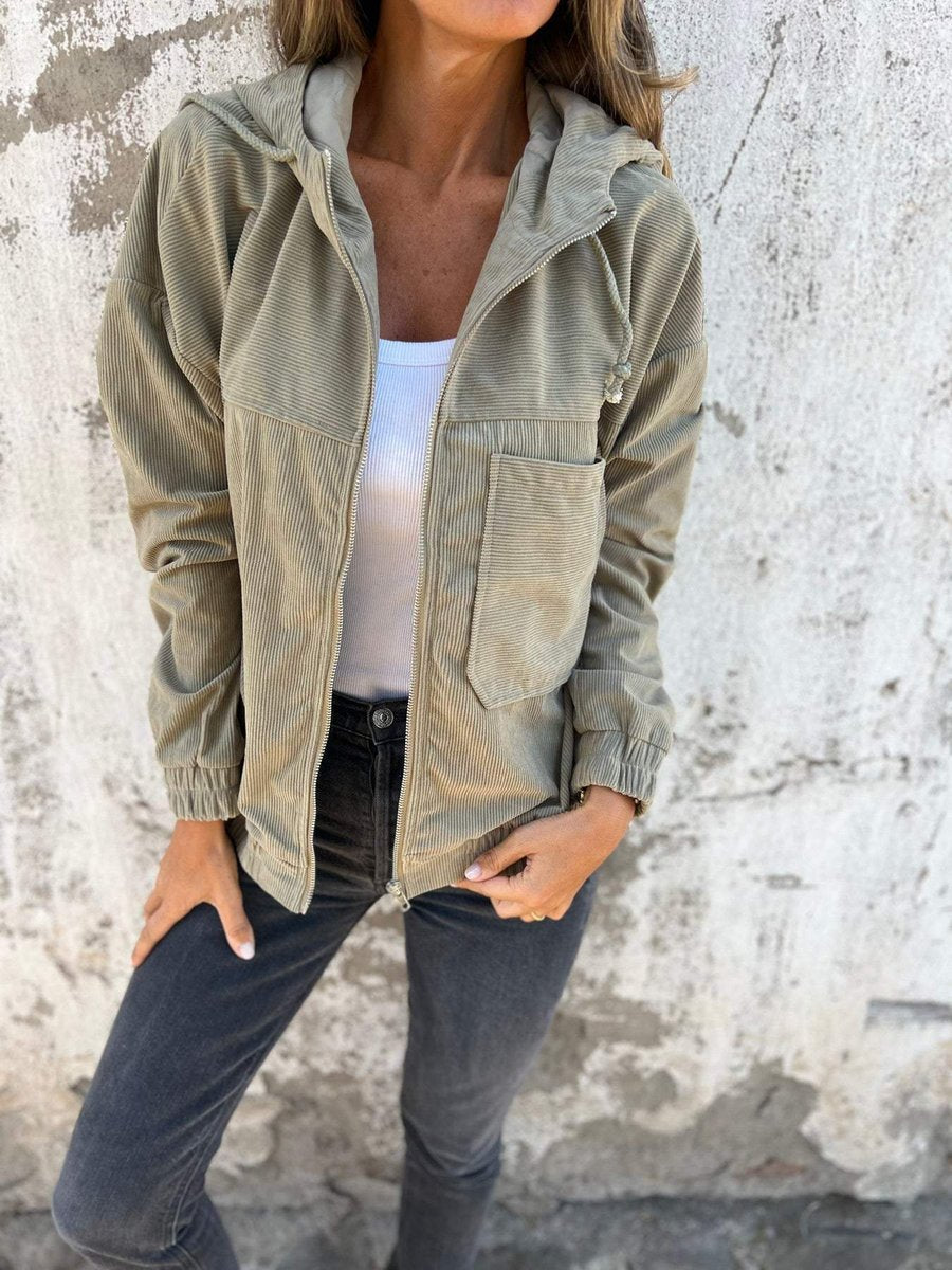 Lidewij | Oversized Hooded Zip Jacket