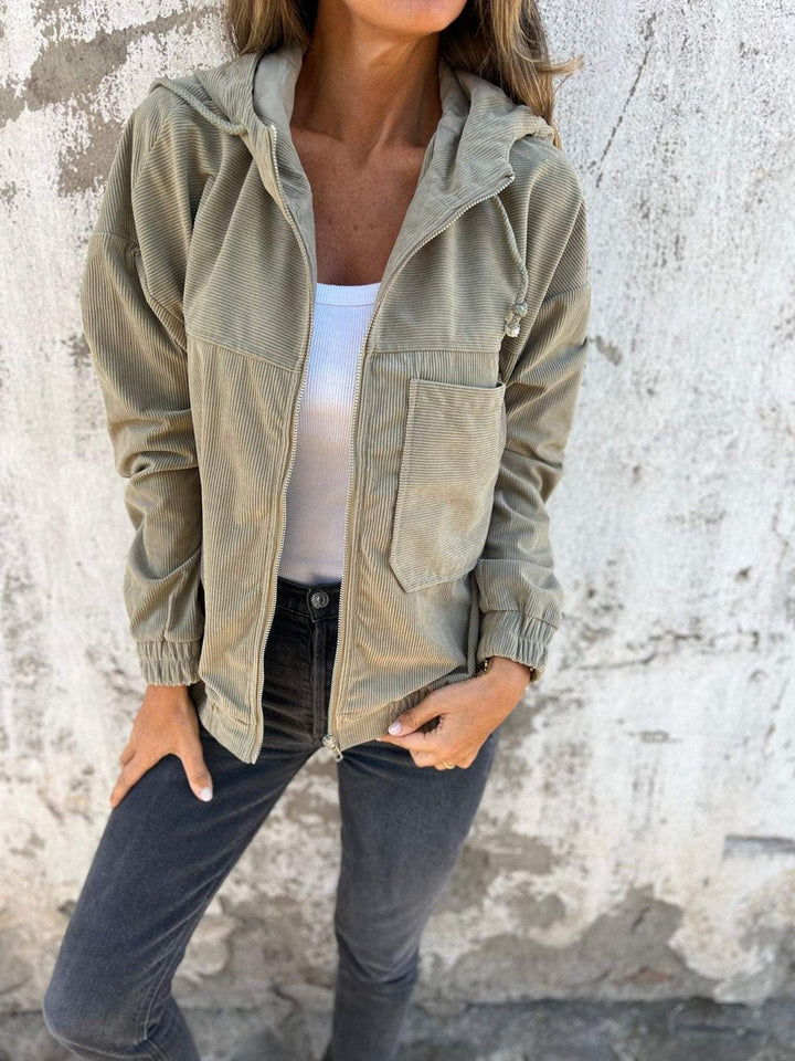 Lidewij | Oversized Hooded Zip Jacket
