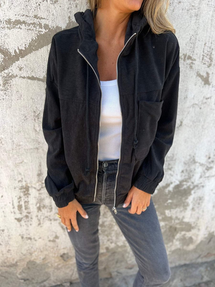 Lidewij | Oversized Hooded Zip Jacket