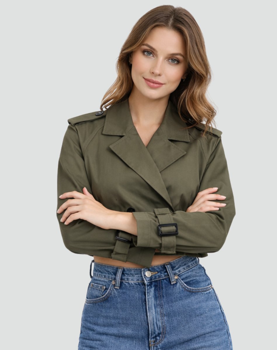 Leonie | Belted Short Trench Coat