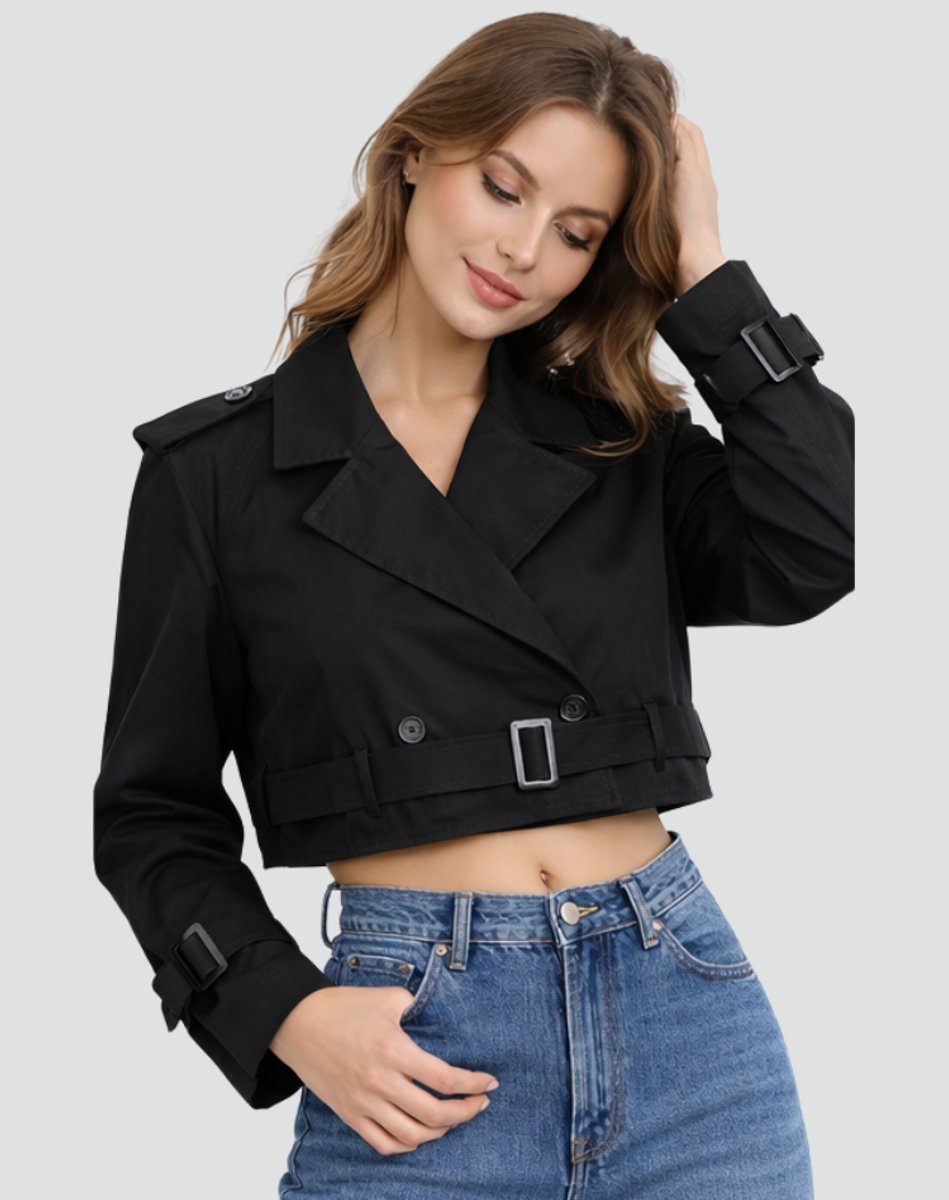 Leonie | Belted Short Trench Coat