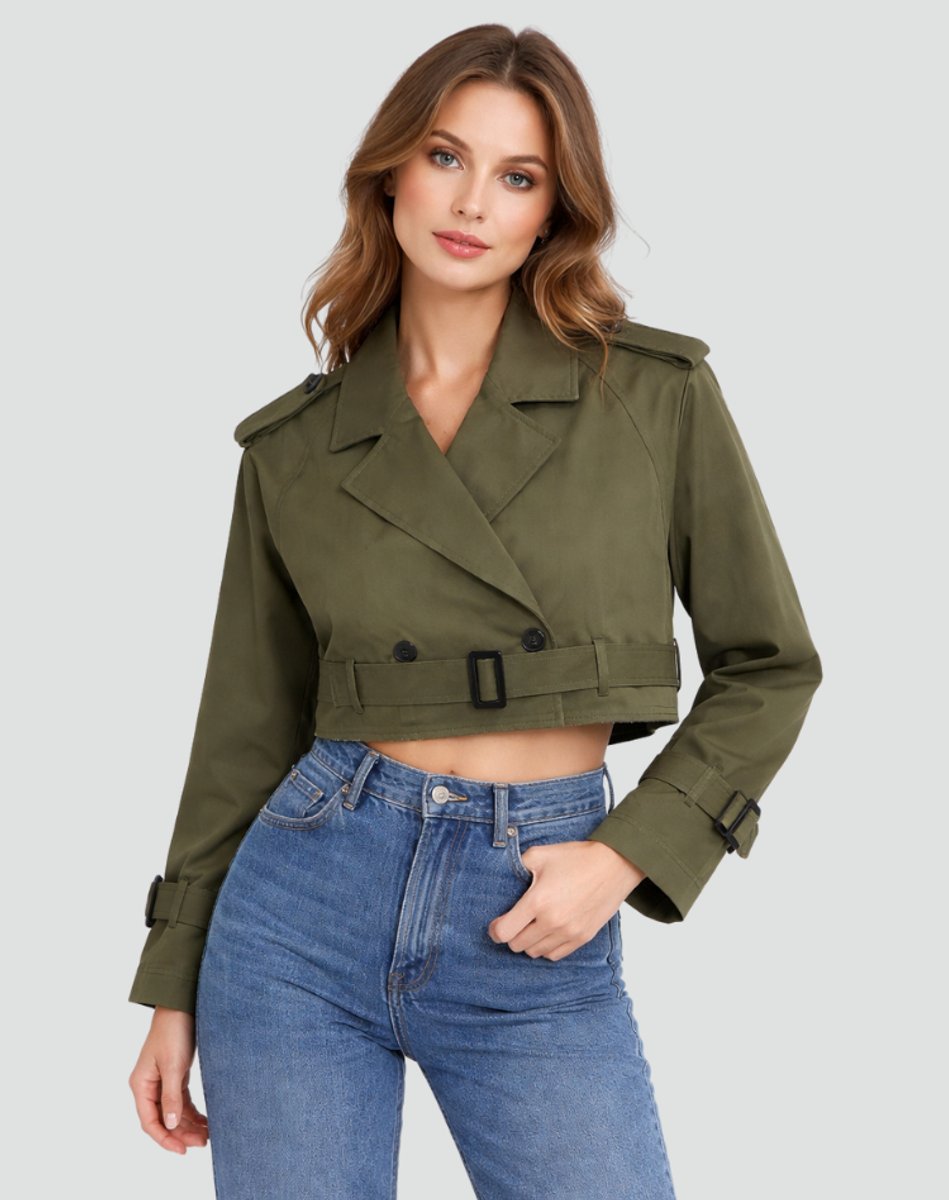 Leonie | Belted Short Trench Coat