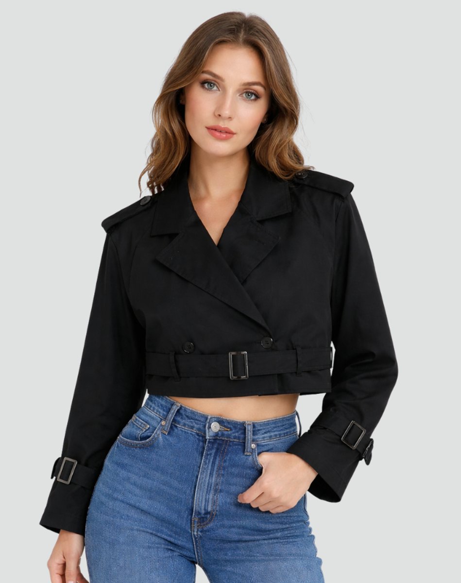 Leonie | Belted Short Trench Coat