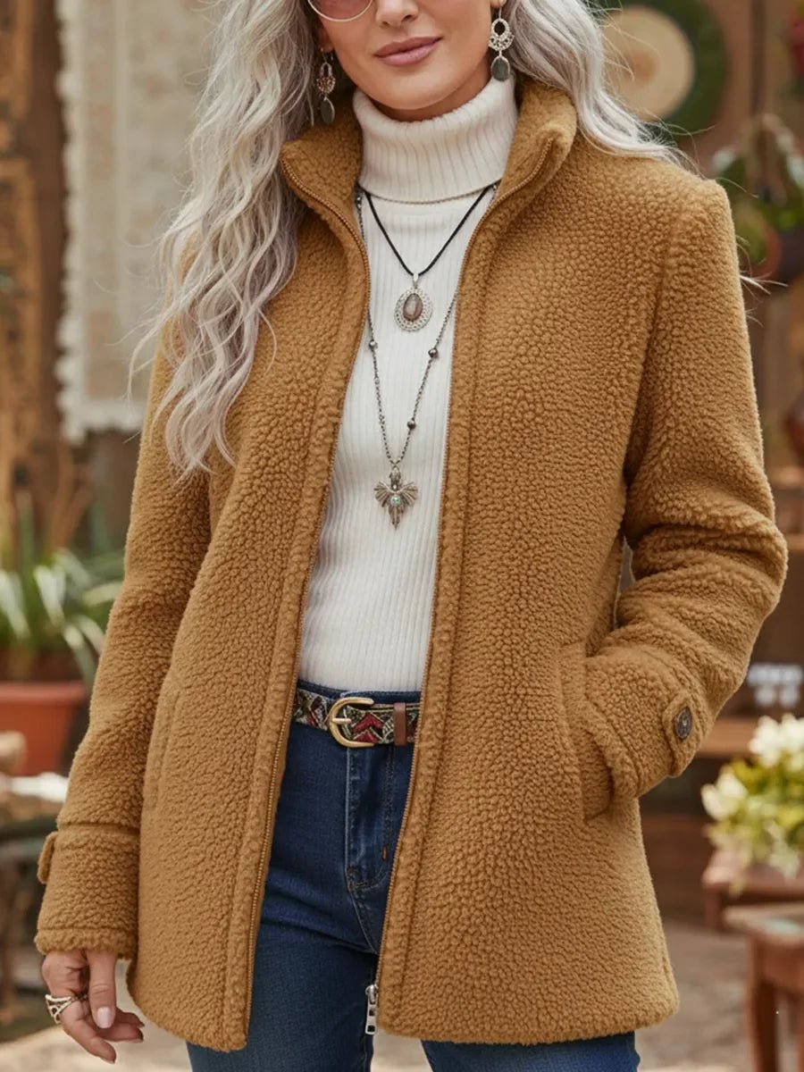 Bianca | Soft Comfort Coat with High Collar
