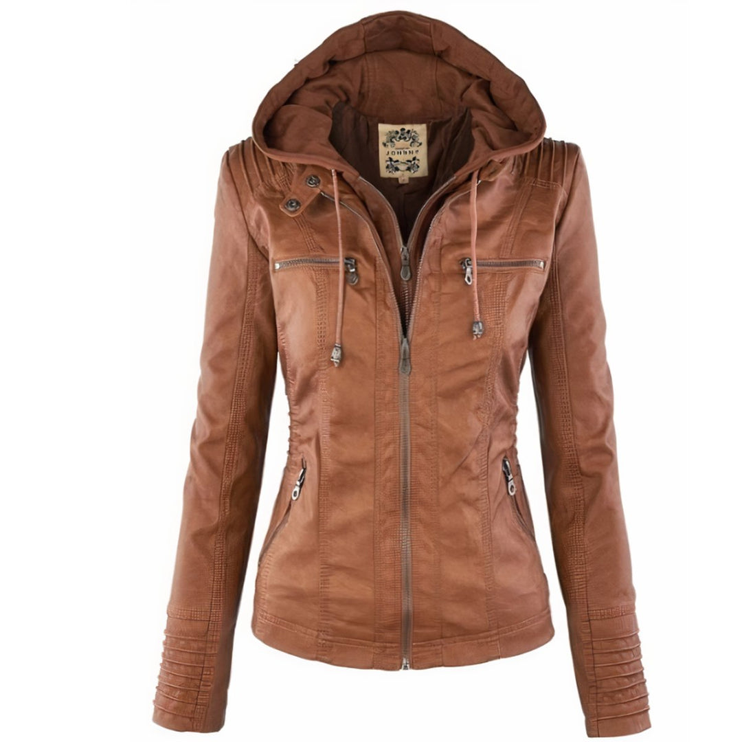 Charlotte | Elegant Hooded Jacket with Detachable Hood