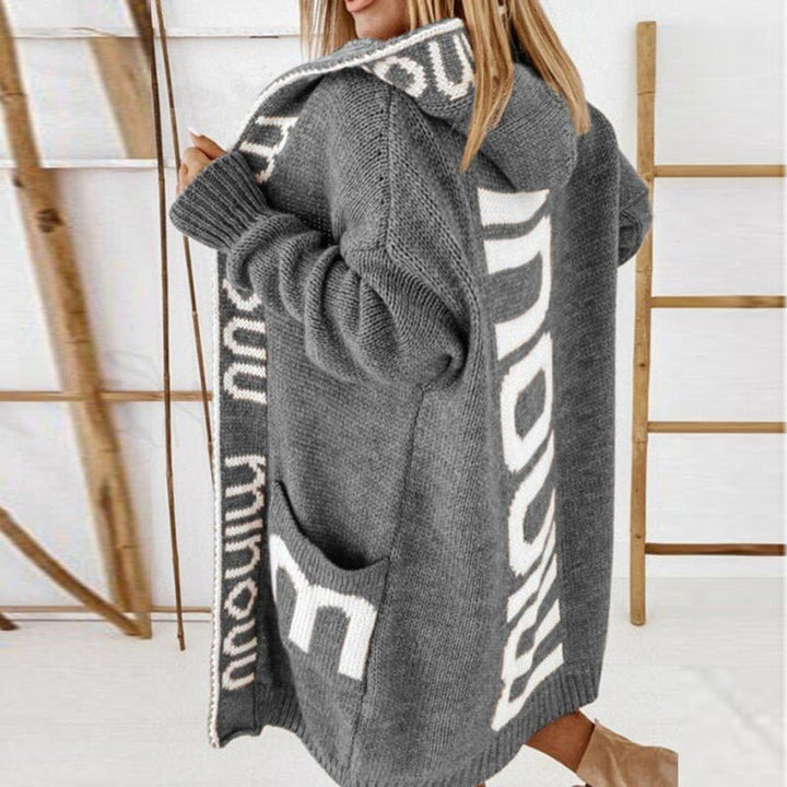 Julia | Hooded Knitted Cardigan