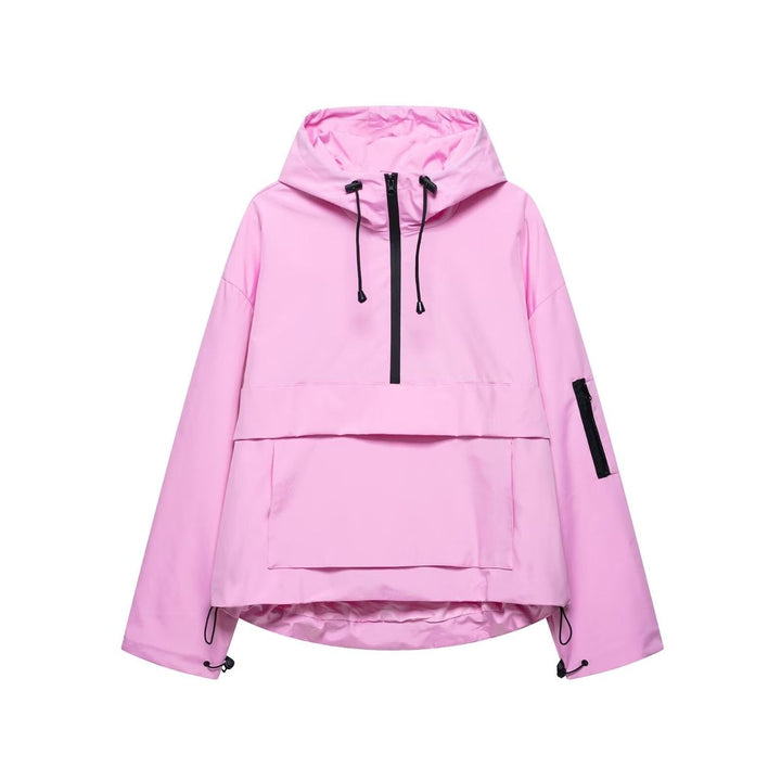 Nadine | Sporty Hooded Anorak with Half Zip