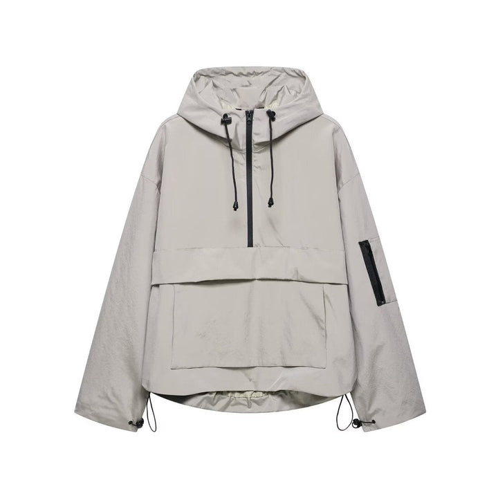 Nadine | Sporty Hooded Anorak with Half Zip